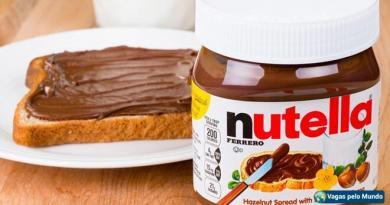 Nutella está recrutando 60 pessoas para provarem seus produtos Nutella está recrutando 60 pessoas para provarem seus produtos