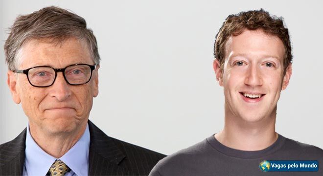 Bill Gates e Mark Zuckerberg dao dicas de como chegar ao sucesso