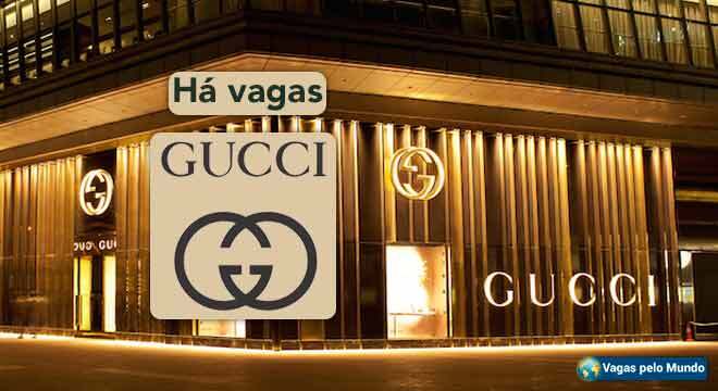 Vagas na Gucci