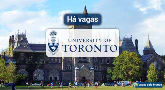 Universidade de Toronto esta com vagas abertas