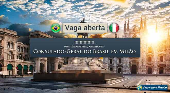 Consulado do Brasil em Milao tem vaga aberta