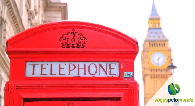Vagas em Londres para quem fala português