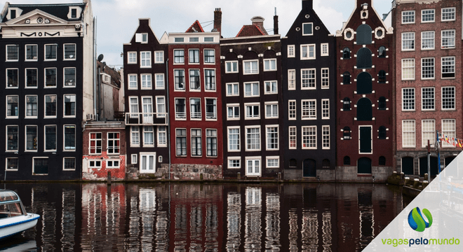Casas do Canal em Amsterdã