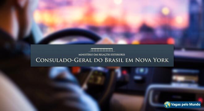 Vaga para motorista no consulado do Brasil em Nova Iorque
