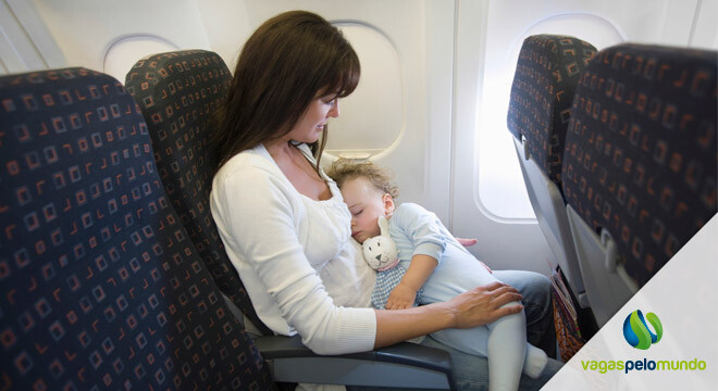 Viajar de avião com bebê