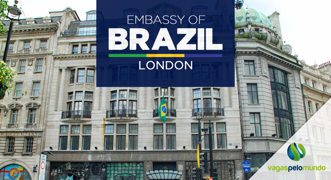 Vaga na Embaixada do Brasil em Londres com salário de £ 2.500