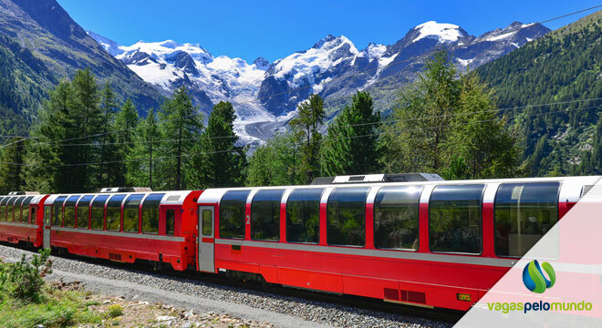 Italia e Suíça serviço de trem