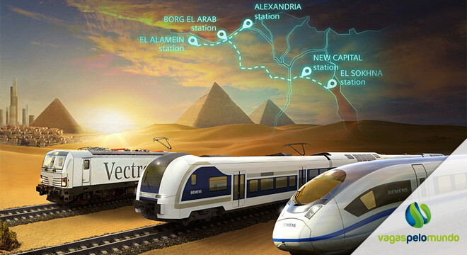 trem de alta velocidade no Egito