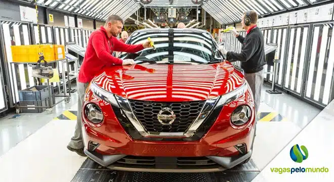 vagas na Nissan no Reino Unido