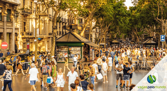 Barcelona, Catalinia, Spain, La Rambla- como morar na espanha sendo brasileiro