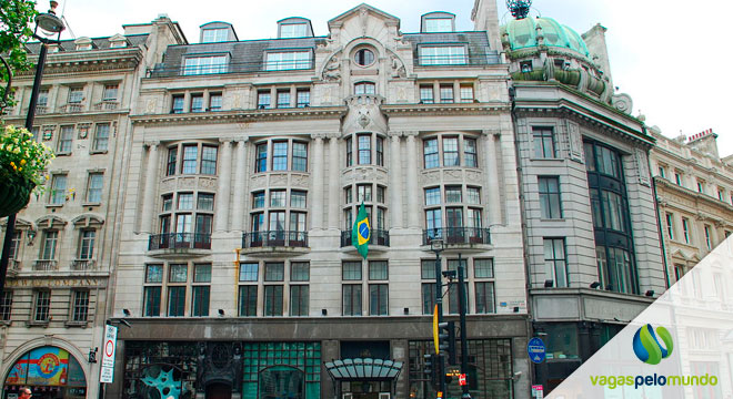 Vaga na Embaixada do Brasil em Londres: inscrição até 17/02