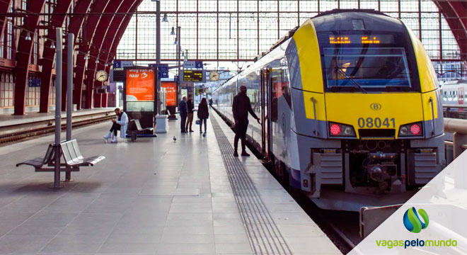 trem na Bélgica