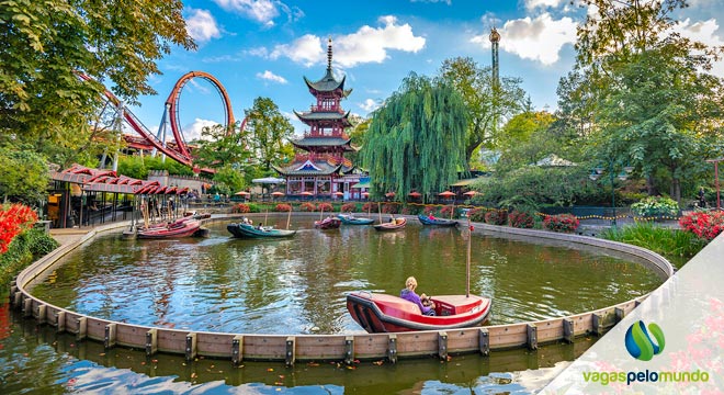 Tivoli Gardens Parques de diversão na Europa