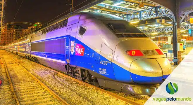 Viagem de trem pela Europa
