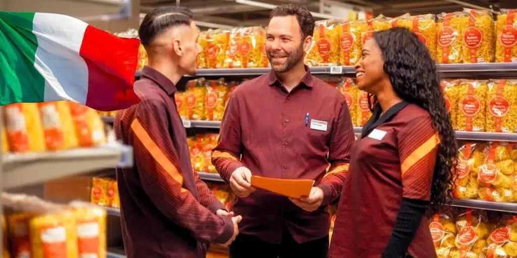 Rede italiana de supermercados recruta