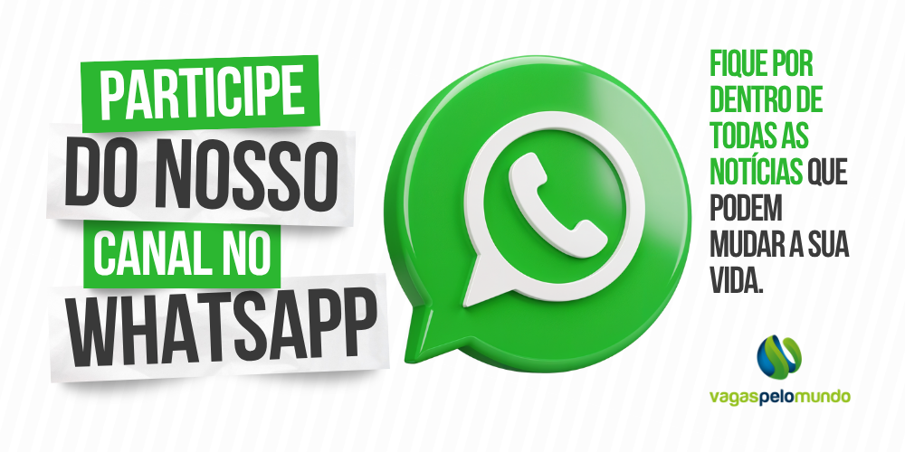 Canal do WhatsApp - Vagas pelo Mundo