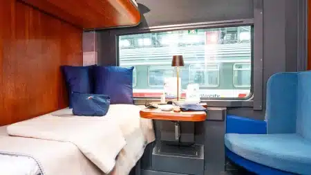 Novo de trem da Itália para Munique
