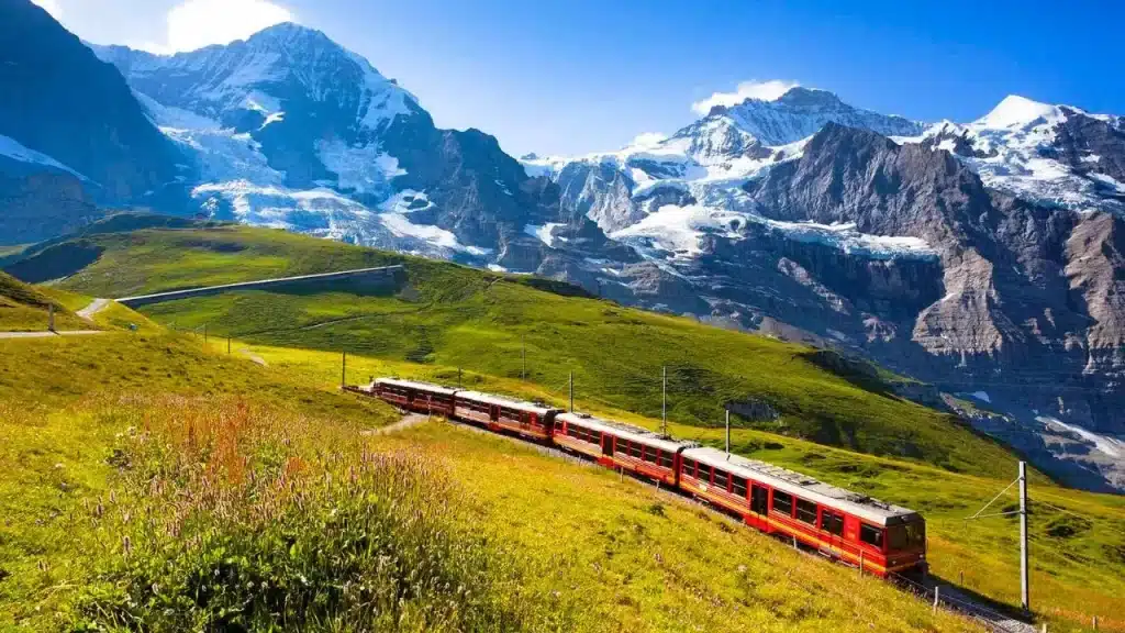 Viajar de trem da Suíça para a Suécia