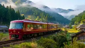 Novo trem turístico no Japão